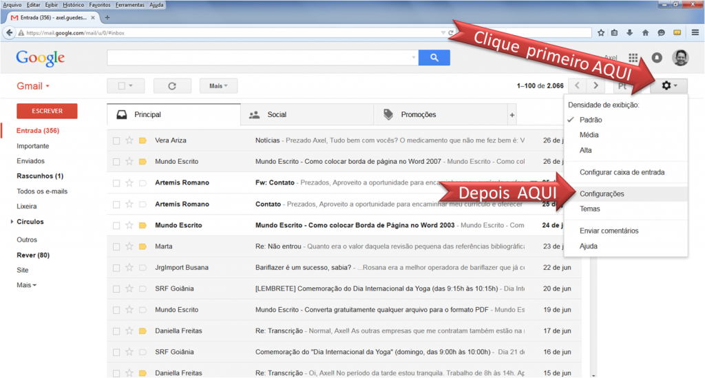Como fazer assinatura de email no Gmail