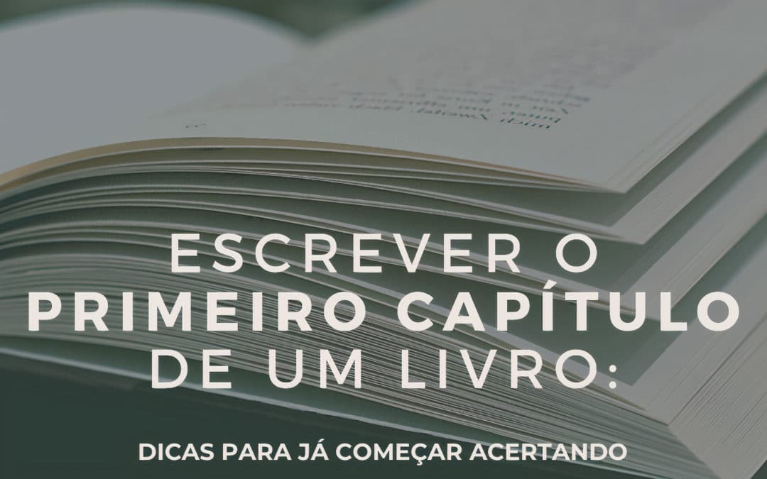 Como escrever primeiro parágrafo de um livro?