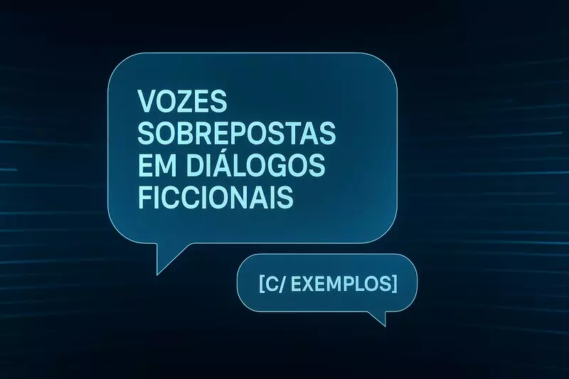 Vozes sobrepostas em diálogos ficcionais